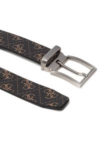 Guess Pasek Męski Vezzola Belt BM7541 LEA35 Brązowy. Kolor: brązowy. Materiał: skóra