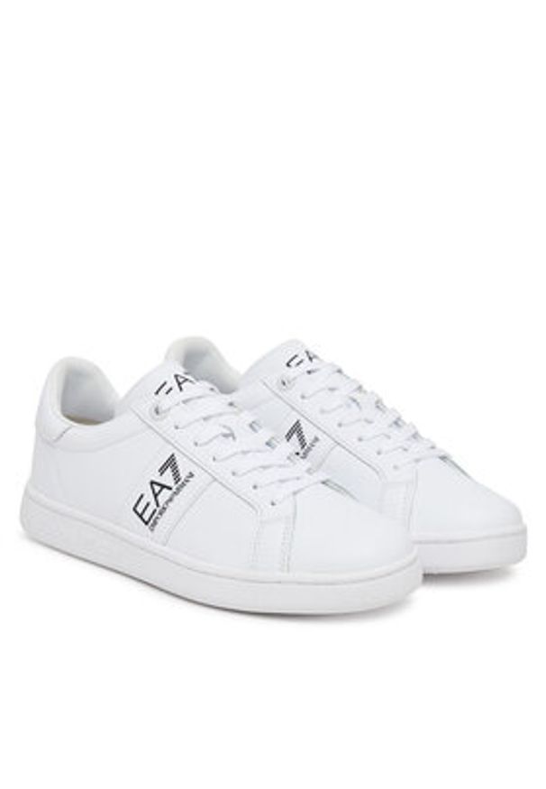 EA7 Emporio Armani Sneakersy 7X000332 AF10848 MZ172 Biały. Kolor: biały. Materiał: skóra