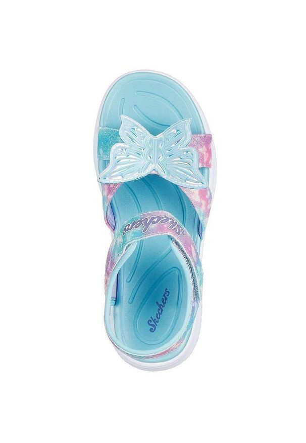 skechers - Sandały dziecięce Skechers Jumpsters Sandal. Kolor: niebieski. Materiał: materiał, syntetyk