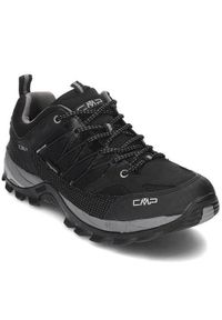 Buty trekkingowe męskie CMP Rigel Low Wp. Zapięcie: sznurówki. Kolor: czarny, szary, wielokolorowy. Materiał: tkanina, skóra, guma. Szerokość cholewki: normalna