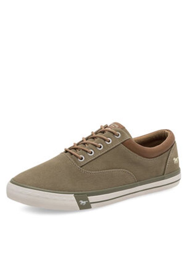 Mustang Trampki 4072-315 Khaki. Kolor: brązowy. Materiał: materiał
