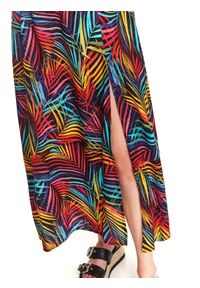 DRYWASH - Spódnica maxi w kolorowe wzory. Okazja: na co dzień. Materiał: materiał. Długość: długie. Wzór: kolorowy. Sezon: lato. Styl: casual, wakacyjny #3