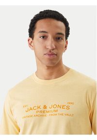 Jack & Jones T-Shirt Blucaleb 12293014 Beżowy Regular Fit. Kolor: beżowy. Materiał: bawełna #3