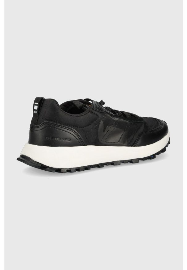 G-Star RAW - G-Star Raw sneakersy theq run kolor czarny. Nosek buta: okrągły. Zapięcie: sznurówki. Kolor: czarny. Materiał: guma. Obcas: na obcasie. Wysokość obcasa: niski. Sport: bieganie