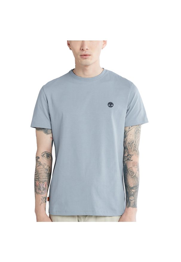 Timberland - T-Shirt Dunstan River Rozmiar XL Niebieski - TB0A2BPR940. Kolor: niebieski. Długość rękawa: krótki rękaw. Długość: krótkie. Wzór: haft