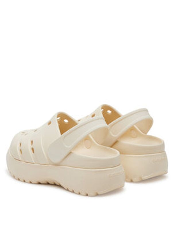 Adidas - adidas Sandały adilette Platform JP7159 Beżowy. Kolor: beżowy. Obcas: na platformie
