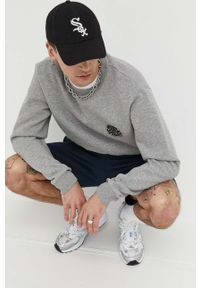 Rip Curl bluza męska kolor szary z nadrukiem. Kolor: szary. Materiał: bawełna. Wzór: nadruk #3