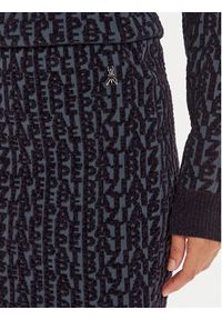 Patrizia Pepe Spódnica mini 2G0986 K210 Granatowy Regular Fit. Kolor: niebieski. Materiał: syntetyk #5