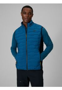 4f - 4F Bezrękawnik trekkingowy z wypełnieniem Primaloft Silver męski - granatowy XXL. Typ kołnierza: kołnierzyk stójkowy. Kolor: niebieski. Materiał: syntetyk, materiał. Długość rękawa: bez rękawów. Technologia: Primaloft. Długość: długie. Wzór: gładki. Sport: turystyka piesza #1