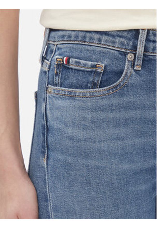 TOMMY HILFIGER - Tommy Hilfiger Jeansy Bootcut Rw Mel WW0WW40619 Niebieski Slim Fit. Kolor: niebieski