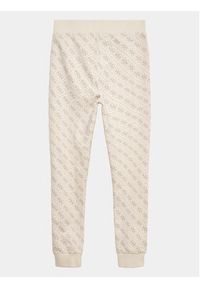 Guess Spodnie dresowe J3YQ19 KA6R3 Biały Regular Fit. Kolor: biały. Materiał: bawełna #3