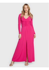 Blugirl Blumarine Sukienka wieczorowa RA3065-J6634 Różowy Slim Fit. Kolor: różowy. Materiał: syntetyk. Styl: wizytowy
