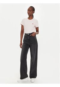 Levi's® Jeansy Ribcage A6081-0011 Czarny Wide Leg. Kolor: czarny