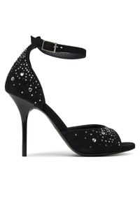 Love Moschino - LOVE MOSCHINO Sandały JA16119G0MJA0000 Czarny. Kolor: czarny. Materiał: skóra, zamsz #1