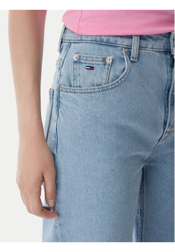 Tommy Jeans Jeansy Mia DW0DW23112 Niebieski jasny Straight Fit. Kolor: niebieski