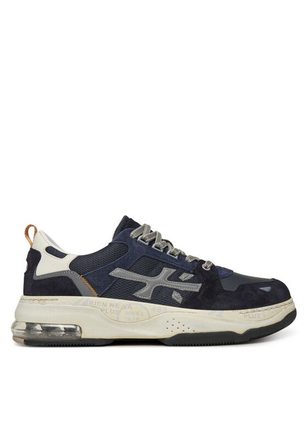 Premiata Sneakersy DRAKE VAR 403 Granatowy. Kolor: niebieski. Materiał: zamsz, skóra