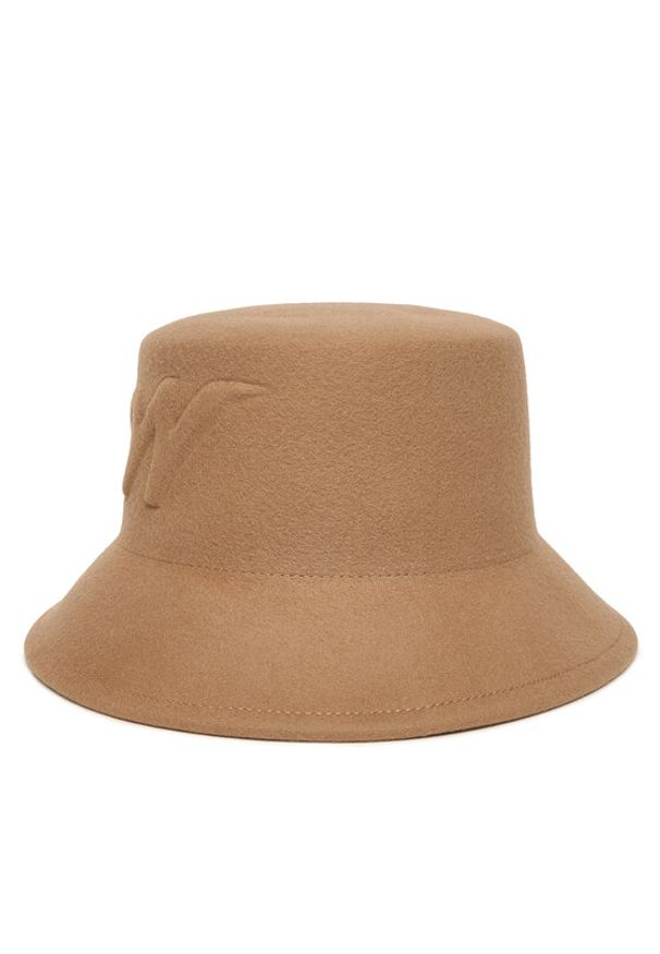 Weekend Max Mara Czapka Yaqui 2525576075 Brązowy. Kolor: brązowy. Materiał: materiał, wełna
