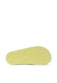 Adidas - adidas Klapki Adilette H03200 Żółty. Kolor: żółty. Materiał: skóra