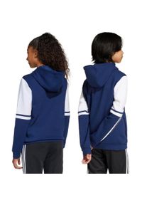 Adidas - Bluza dla dzieci adidas Squadra 25 Sweat Hoody. Kolor: biały, wielokolorowy, niebieski