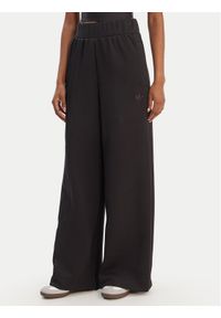 Adidas - adidas Spodnie dresowe Off Placed 3-Stripes JX2733 Czarny Wide Leg. Kolor: czarny. Materiał: syntetyk #1