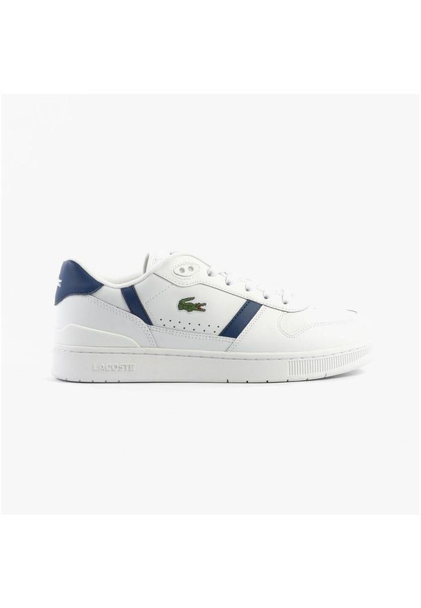 Tenisówki Lacoste Model T-clip Set Kolor Biały. Kolor: niebieski. Materiał: tkanina, skóra