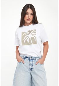 Armani Exchange - T-shirt damski z nadrukiem ARMANI EXCHANGE. Wzór: nadruk #1