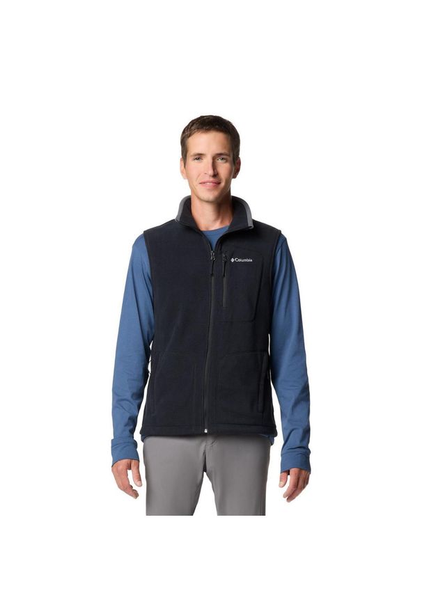 columbia - Columbia Bezrękawnik Fast Trek 1460001015. Kolor: czarny. Długość rękawa: bez rękawów. Sport: turystyka piesza