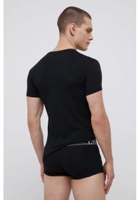 Emporio Armani Underwear Piżama 111604.1A595 męska kolor czarny z aplikacją. Kolor: czarny. Materiał: dzianina. Wzór: aplikacja #4