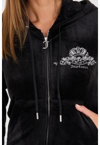 Juicy Couture - JUICY COUTURE Czarna damska bluza Arched Metallic, Rozmiar M. Kolor: czarny #5