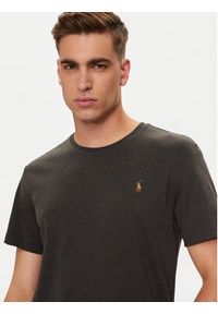 Polo Ralph Lauren T-Shirt 710740727044 Szary Slim Fit. Typ kołnierza: polo. Kolor: szary. Materiał: bawełna #4