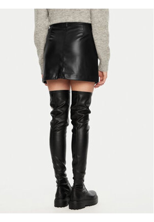 only - ONLY Spódnica z imitacji skóry Amazing 15331876 Czarny Slim Fit. Kolor: czarny. Materiał: skóra