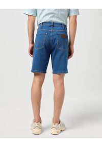 Wrangler - WRANGLER FRONTIER SHORT MĘSKIE SZORTY KRÓTKIE SPODENKI JEANSOWE ROCK BED 112350819 W16W017982. Materiał: jeans. Długość: krótkie. Styl: rockowy