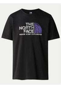 The North Face T-Shirt Rust 2 NF0A87NW Czarny Regular Fit. Kolor: czarny. Materiał: bawełna