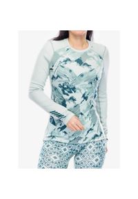 Bluza damska Helly Hansen LIFA Merino Midweight Graphic Crew. Kolor: zielony