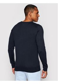 TOMMY HILFIGER - Tommy Hilfiger Sweter MW0MW04979 Granatowy Regular Fit. Kolor: niebieski. Materiał: bawełna #4