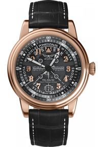 AVIATOR - Zegarek Aviator Zegarek męski Aviator V.3.36.2.294.4 PL czarny. Kolor: czarny #1