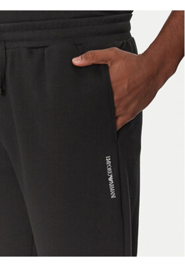 Emporio Armani Underwear Spodnie dresowe EM000500 AF10790 UC001 Czarny Regular Fit. Kolor: czarny. Materiał: bawełna