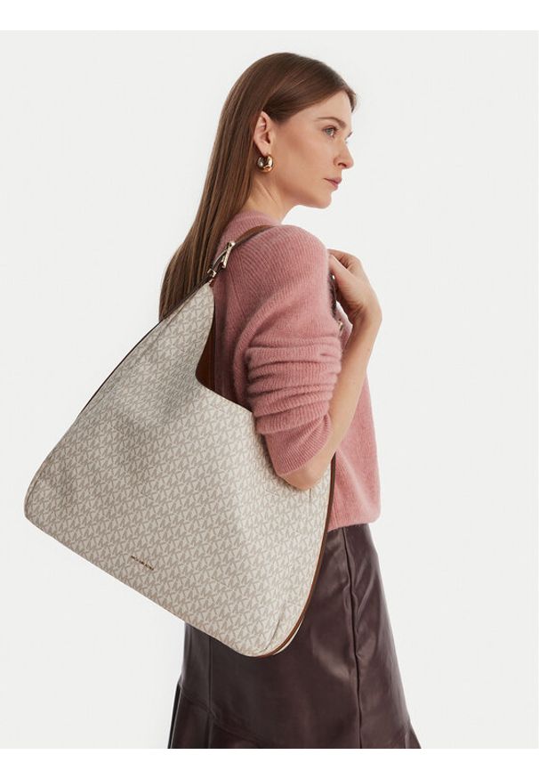 MICHAEL Michael Kors Torebka 30F5GY5H7B Écru. Kolor: kremowy. Materiał: skórzane