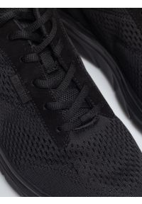 Big-Star - Sneakersy męskie czarne TT174008 906. Okazja: na co dzień. Nosek buta: okrągły. Zapięcie: sznurówki. Kolor: czarny. Materiał: syntetyk, materiał, dresówka. Sport: fitness #3