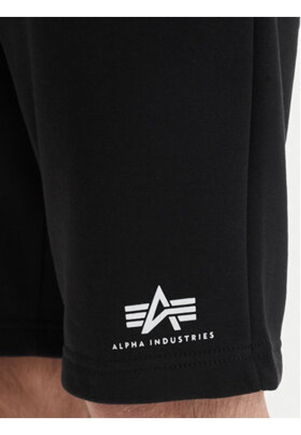 Alpha Industries Szorty sportowe Basic 156367 Czarny Regular Fit. Kolor: czarny. Materiał: bawełna. Styl: sportowy
