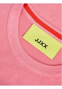 JJXX Sweter 12224416 Różowy Slim Fit. Kolor: różowy. Materiał: wiskoza #4