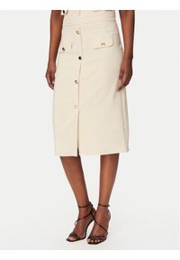 Rinascimento Spódnica ołówkowa CFC0128271003 Beżowy Slim Fit. Kolor: beżowy. Materiał: syntetyk #1