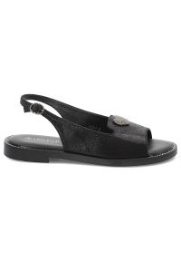 Czarne Sandały Vinceza Lekkie Eleganckie Obuwie Damskie. Okazja: na co dzień. Zapięcie: pasek. Kolor: czarny. Materiał: materiał. Sezon: lato. Styl: elegancki #7