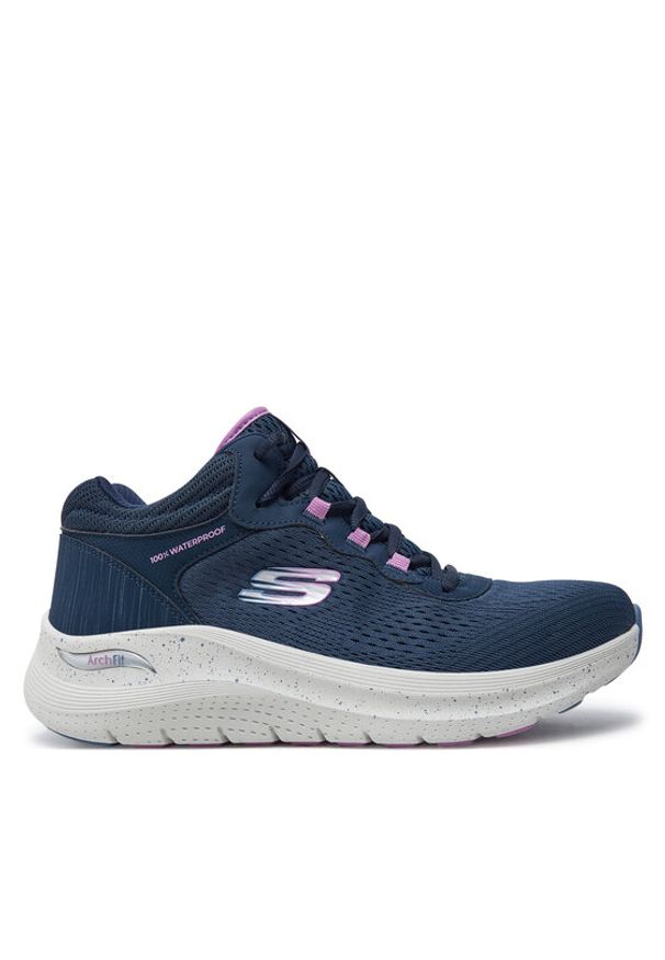 skechers - Skechers Sneakersy 150194/NVPR Granatowy. Kolor: niebieski. Materiał: materiał