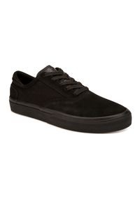 Decathlon - Buty wulkanizowane na deskorolkę dla dorosłych Vulca 500 II czarne. Kolor: czarny. Materiał: skóra, kauczuk. Sport: skateboard