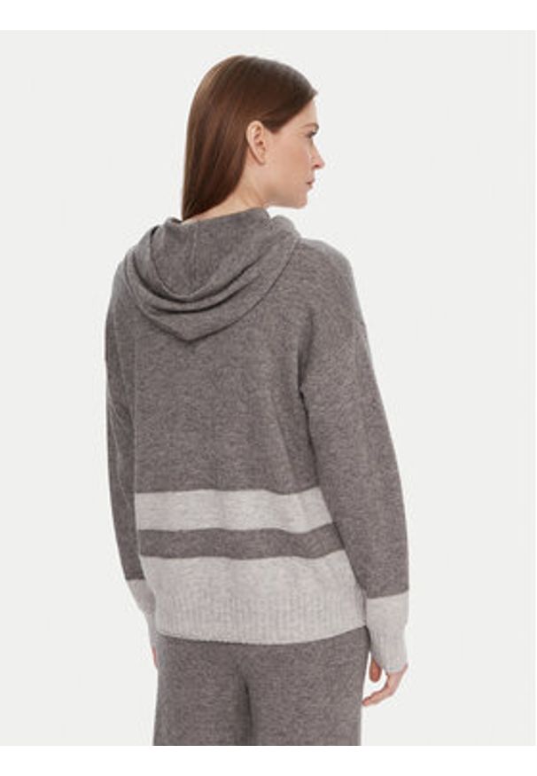 United Colors of Benetton - United Colors Of Benetton Sweter 102HE203V Szary Boxy Fit. Kolor: szary. Materiał: syntetyk