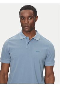 BOSS Polo Prime 50507813 Niebieski Regular Fit. Typ kołnierza: polo. Kolor: niebieski. Materiał: bawełna