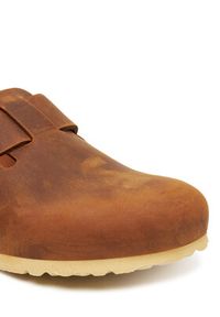 Birkenstock Klapki Boston Big Buckle Hex 1030446 Brązowy. Kolor: brązowy. Materiał: skóra #3