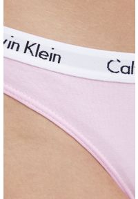 Calvin Klein Underwear Stringi kolor różowy. Kolor: różowy #3