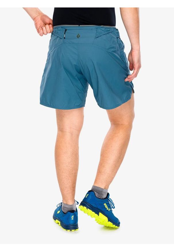 Spodenki do biegania męskie Black Diamond Distance Shorts. Kolor: niebieski. Długość: krótkie. Sezon: lato